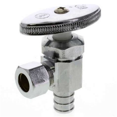 They may not be the value leader, but the premium is not too bad. 1/2' PEX Angle Stop (Full Turn) (Lead Free) | Valve ...
