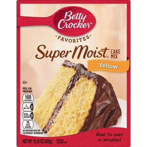 Betty Crocker Super Moist Yellow Cake Mix 1525 Oz Reviews 2020