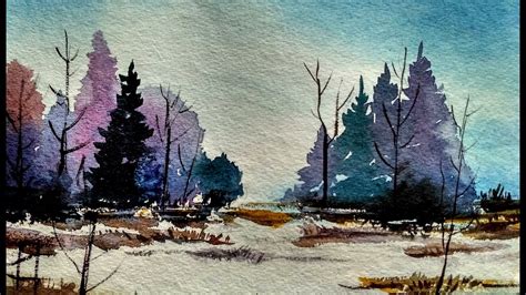 18+ Watercolour Painting Easy Tutorial Landscape