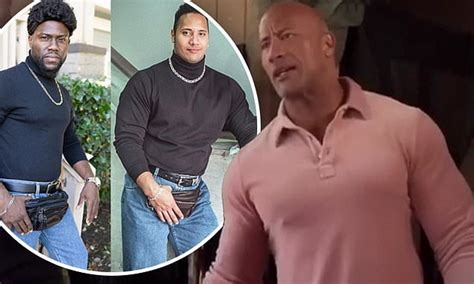 Kevin Hart Dresses Up As Dwayne Johnson With His Iconic Fanny Pack Look