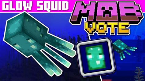 Well you're in luck, because here they come. Minecraft Mob Vote - GLOW SQUID = Glow Dye !? - Minecraft ...