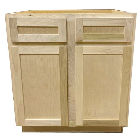 Hampton bay ready to assemble unfinished recessed raised panel stock sink base kitchen cabinet 36 in. Kitchen Base Cabinet | Unfinished Poplar | Shaker Style | 36" in 2020 | Base cabinets, Kitchen ...