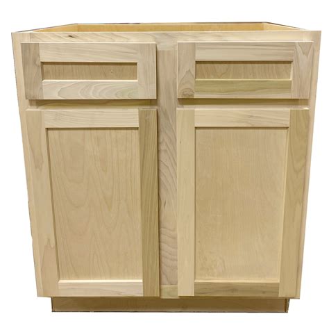 Item #365987 style #33a sb60b. Kitchen Base Cabinet | Unfinished Poplar | Shaker Style ...