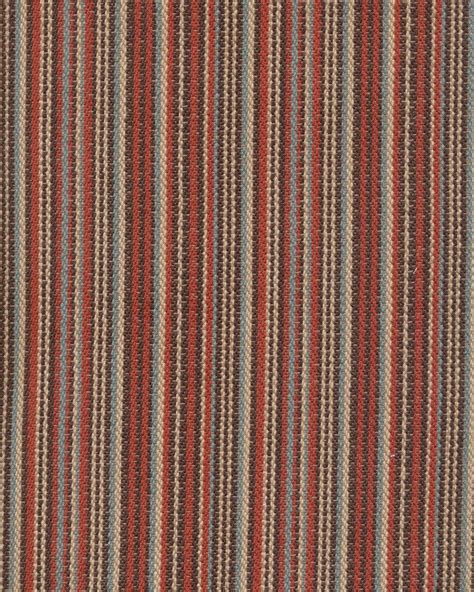 Waverly Rustic Stripe Cinnabar Cotton Prints Fabric By The Yard