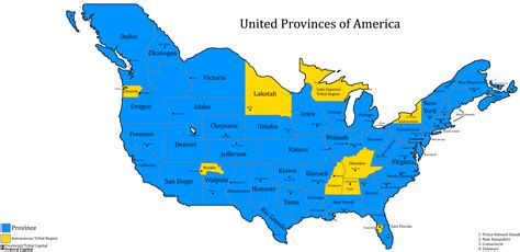 A Map Of The United Provinces Of America Imaginarymaps
