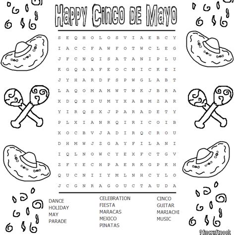 Don't miss our cinco de mayo word. Cinco De Mayo Coloring Pages Printable - Coloring Home