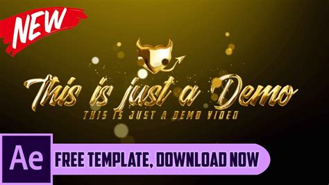 Typoking after effects title templates make work much easier and is a great time saver. Golden Text Intro: Free After Effects Template 2019 (Best ...