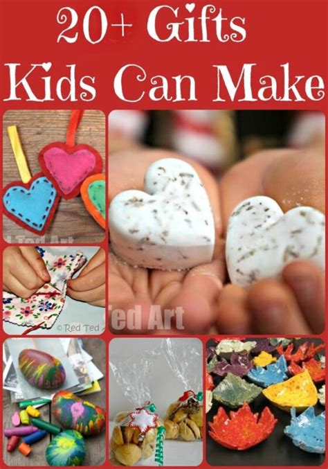Christmas Ts Kids Can Make Red Ted Art Make Crafting With Kids