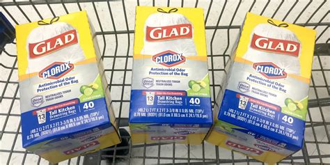 Glad forceflex kitchen pro large drawstring trash bags, in fresh clean scent, are glad's biggest, strongest kitchen trash bag that will protect against trash disasters in the home. Rare! $1/1 Glad OdorShield Trash Bags Coupon - Only $0.13 ...