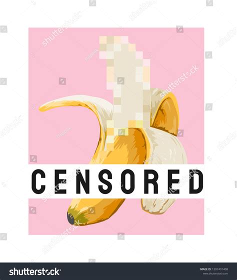 Censored Banana Censored Banana Illustration Stock Vector Royalty Free