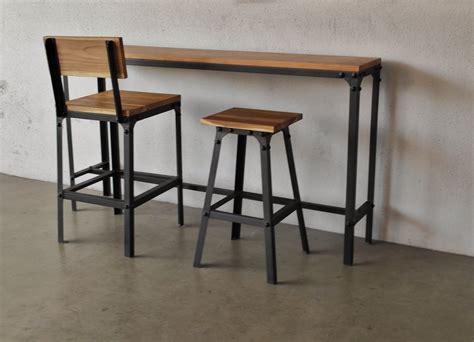 Weehom 3 pieces bar table set, modern pub table and chairs dining set, kitchen counter height dining table set with 2 bar stools, built in storage layer, easy assemble, brown. INDUSTRIAL FURNITURE AS TRENDY AS MIDCENTURY MODERN ...