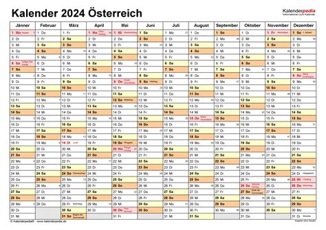 Kalender 2024 Österreich Zum Ausdrucken Als Pdf
