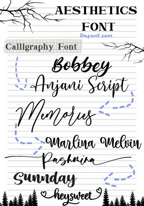 Handwriting Font Aesthetics Microsoft Word Fonts Aesthetic Fonts Dafont