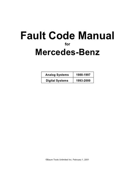 Mercedes c220 cdi limp mode, faults not clearing. Mercedes Benz Fault Code Manual | Throttle | Fuel Injection