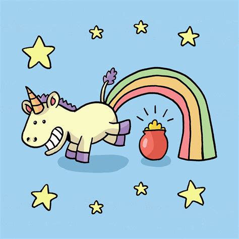 Cartoon Unicorn Wallpaper Wallpapersafari