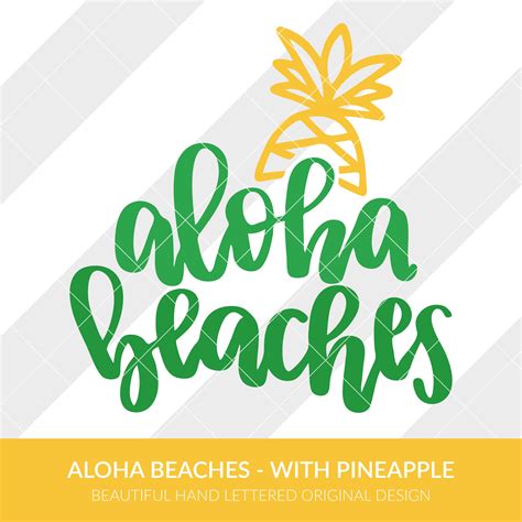 Aloha Beaches Svg Eps Dxf Studio3 Png Clipart Etsy