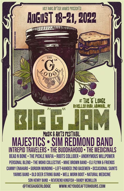 big g jam lineup announcement — hey dude after hours