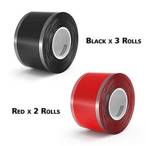 Llpt Self Fusing Silicone Tape 5 Pack Premium Grade Miracle Rubber Wrap Tape For Hose Emergency