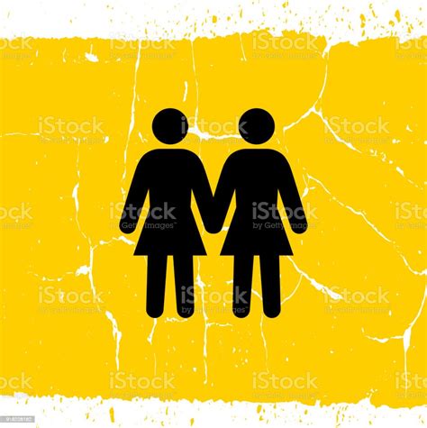 Two Women Love Each Other Lesbian Couple Stock Illustration Download