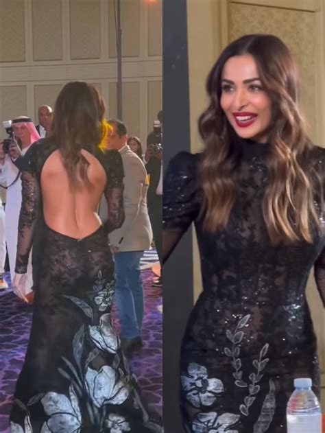 दुबई में बैकलेस गाउन पहने दिखीं मलाइका अरोड़ा