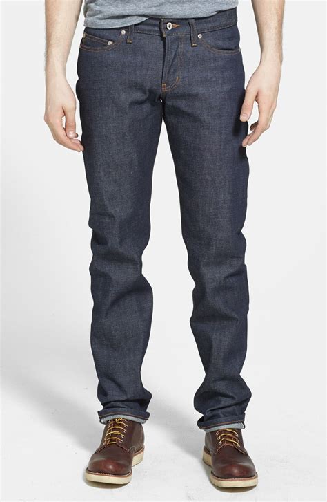 Naked Famous Denim Weird Guy Slim Fit Jeans Blue Editorialist