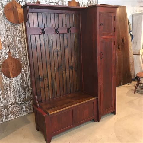 Hooker furniture has been an industry leader for quality bedroom sets, dining room sets, living room furnishings, and home office furniture for over 90 years. Barn Red Hall Tree with Side Storage Cabinet | Furniture ...