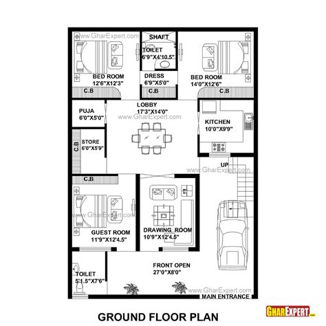 Floor Plan With Dimensions In Feet Floorplansclick