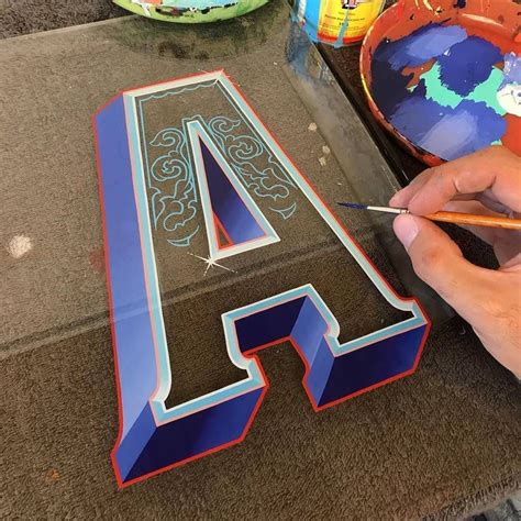 Hand Painted A Sign Painting Lettering Sign Lettering Fonts Sign
