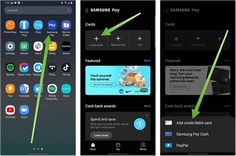 Website want the account number on the gift card and its unique verification pin. How to add credit cards and gift cards to the Samsung Pay ...