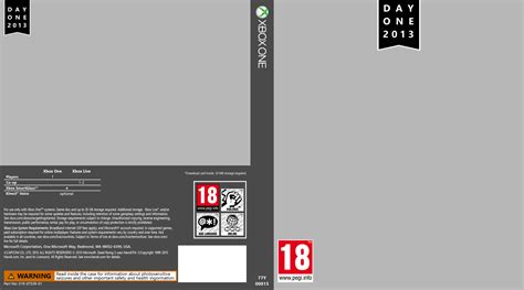 Xbox One Game Cover Template By Saikuro On Deviantart