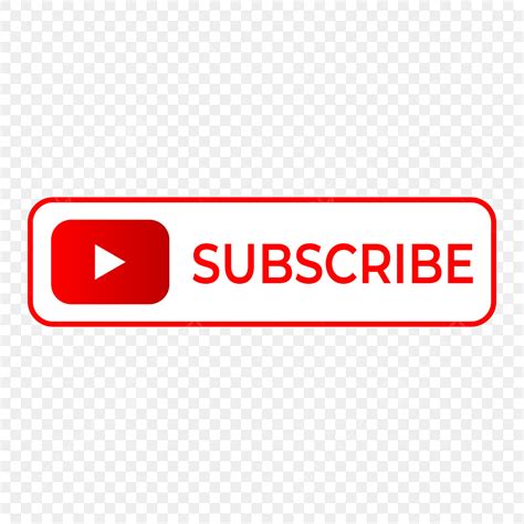 Youtube Red Subscribe Button Button Symbol Media Png And Vector With