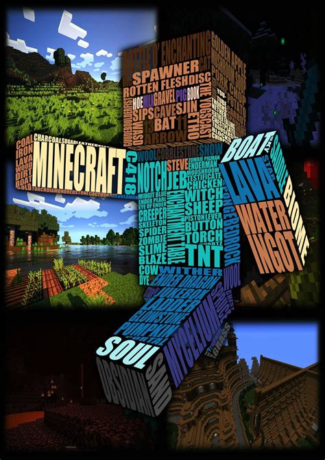 Epic Minecraft Typography Minecraft Posters Minecraft Minecraft