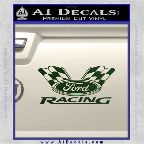 Ford Racing Decal Sticker Flags A1 Decals