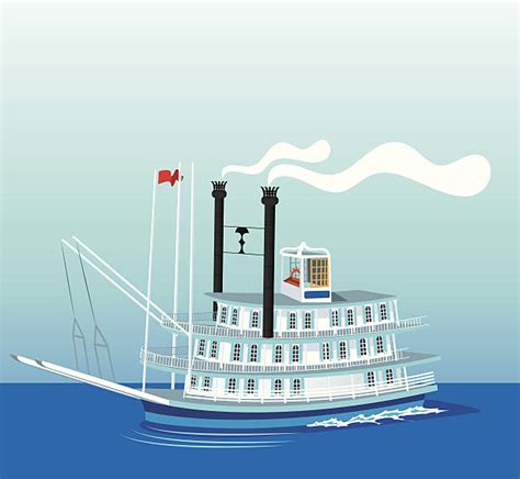 Best Steamboat Illustrations Royalty Free Vector Graphics And Clip Art