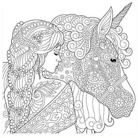 Dibujos De Unicornio Para Colorear Dificiles