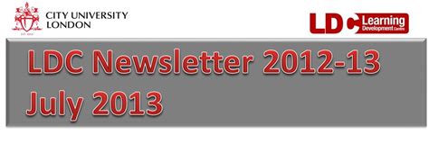 Ldc Newsletter 2012 13 July 2013 Ldc Blog