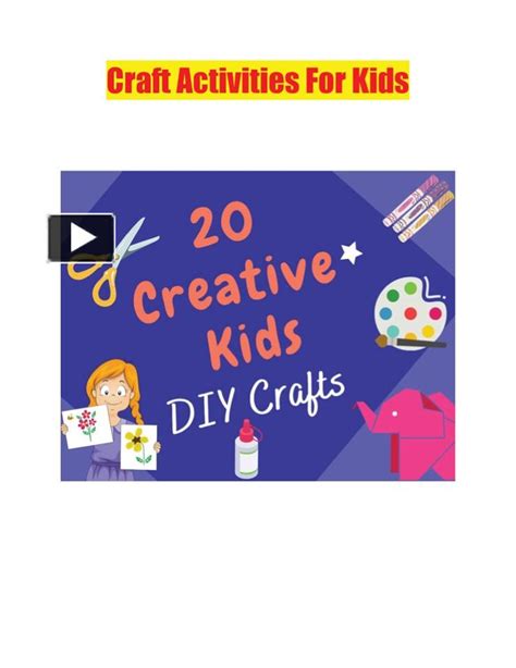 Ppt Craft Activities For Kids Powerpoint Presentation Free To