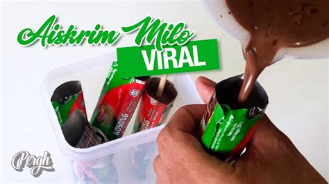 Siapkan bahan (sesuaikan dengan besar cetakan). Masak Apa? : Buat Aiskrim Milo Viral, 5 Minit Je - YouTube