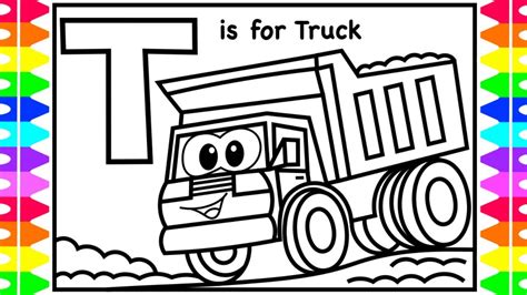 Free printable abc coloring pages for kids if you are finding in hard to make your little angel getting involved in something creative, then coloring pages could be your solution. ABC Coloring | T is for Truck | Dump Truck Coloring Pages ...