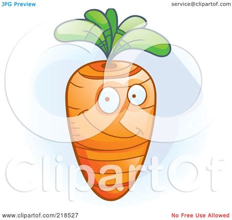 Royalty Free Rf Clipart Illustration Of A Happy Carrot Character By