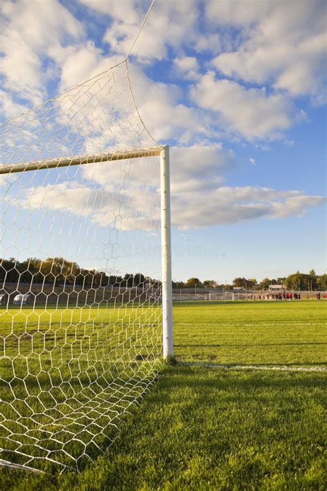 Football Pitch Goal Post Stock Image Image Of Grass 16645847