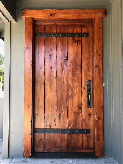 Rustic front door. Hand built by BCF Heritage llc ...