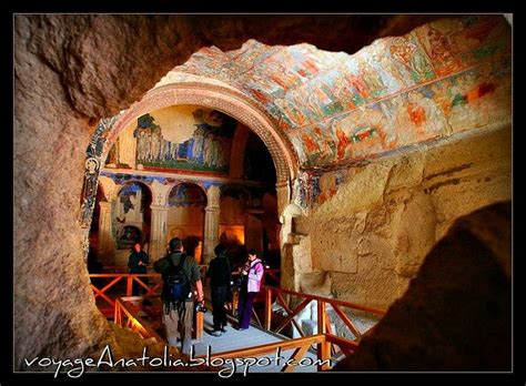 Looking Inside Cave Church Of Cappadocia Ancient Underground City