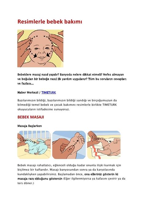 Resimlerle Bebek Bakımı