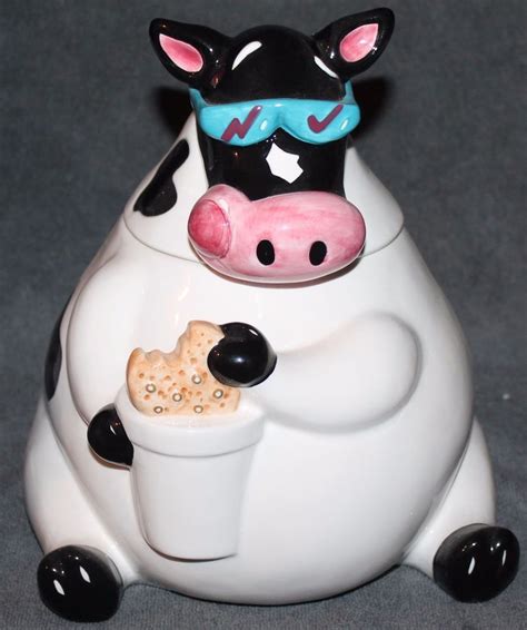 Cool Cow Cookie Jar Treasure Craft 1996 Cow Cookies Treasure Crafts Cow