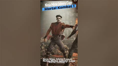 Ninja Mime Johnny Cage In Mortal Kombat 1 Mortalkombat1 Mk1