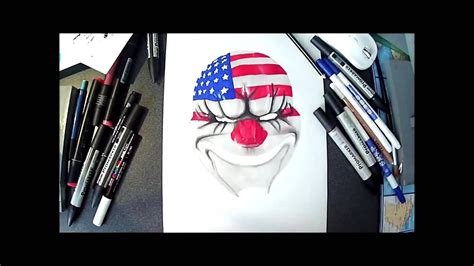 This images was posted by joki fernandes on december 12, 2020. Dessin masque clown réaliste / Payday / Speed drawing ...