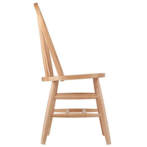 Winsome Wood Set Of 2 Windsor Side Chair Wood Frame At