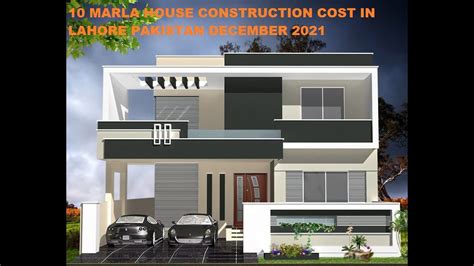 Gray Structure And Finishing Cost 10 Marla House Construction In Lahore