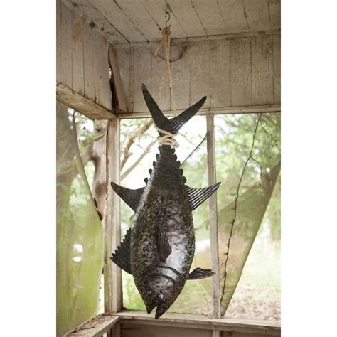 At other times, the crashing waves can be a wild force in the midst of a storm. This hanging 3 dimensional metal tuna is the perfect ...